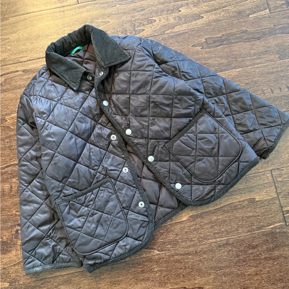 United Colors Of Benetton Black Quilted Jacket